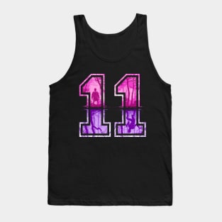 Strange Number 11 (pink-purple) Tank Top